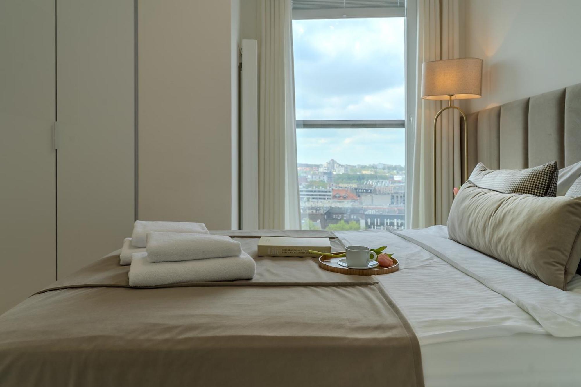 Urban Apartments Luxury Skyline Sokolska Towers 30A, 2 Free Garages, Gym & Sauna, Self Check-In Kattowitz Exterior foto